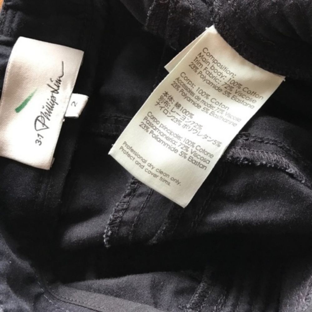 3.1 Phillip Lim Moto Pants w/ Ponte Inserts Biker Quilted Knee Pads Denim Jeans - Picture 7 of 8